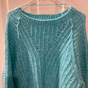Cozy Blue Knit Sweater